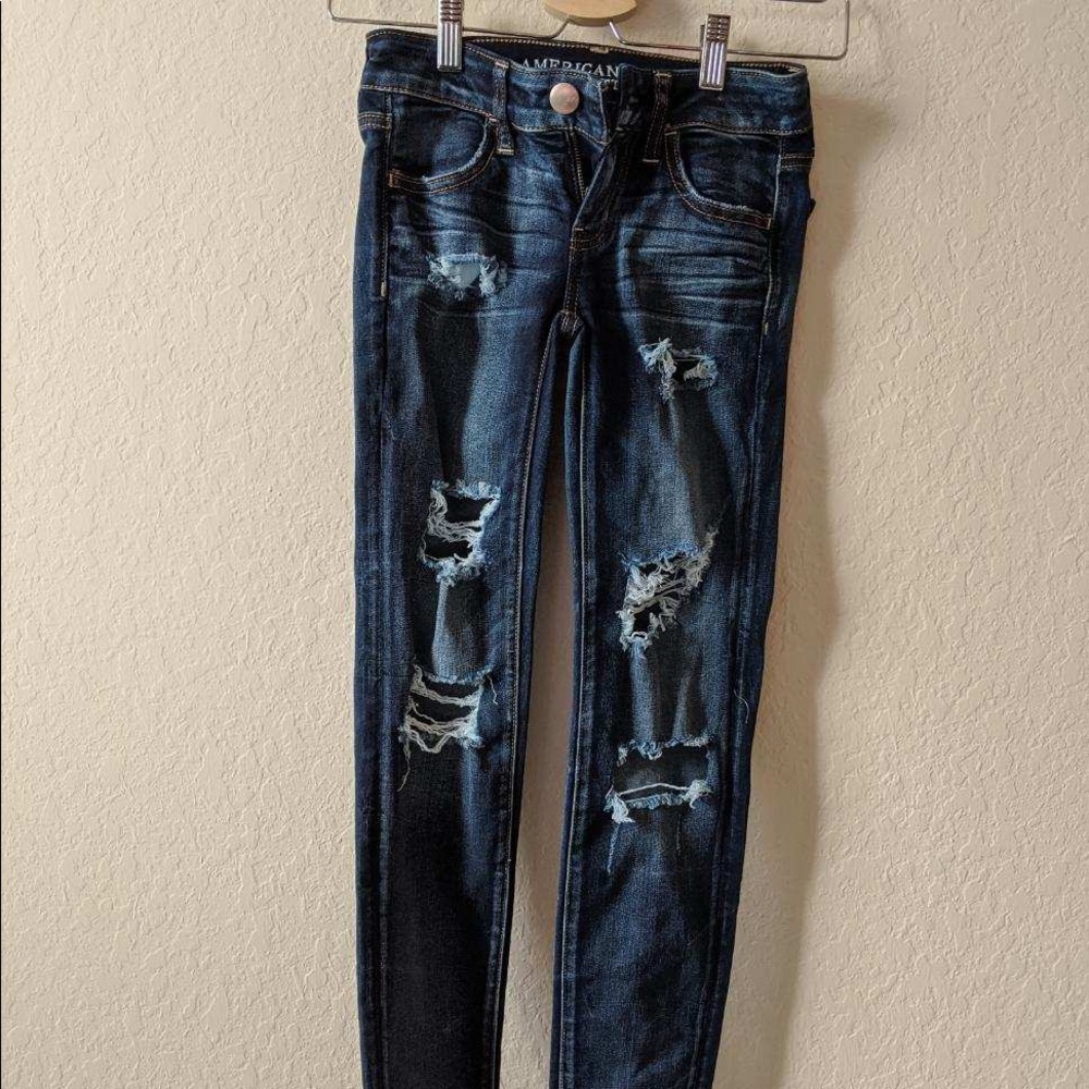 Super stretch American eagle jeans